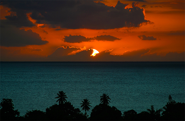 sunset in puerto rico